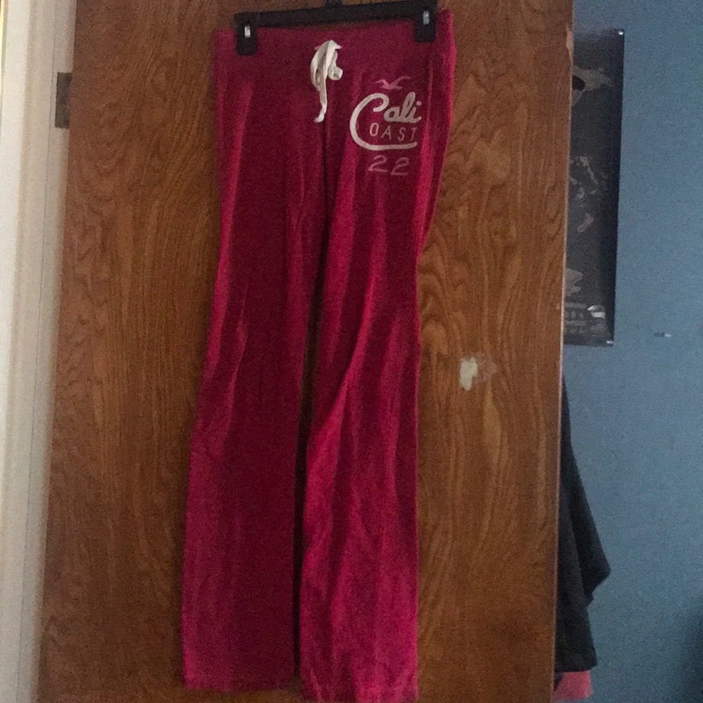 Hot pink Hollister sweat pants